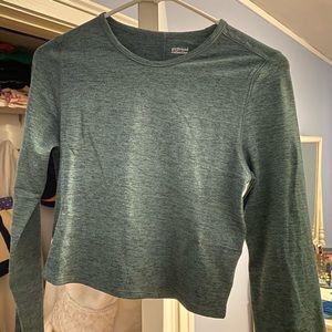 Girlfriend collective reset cropped long sleeve